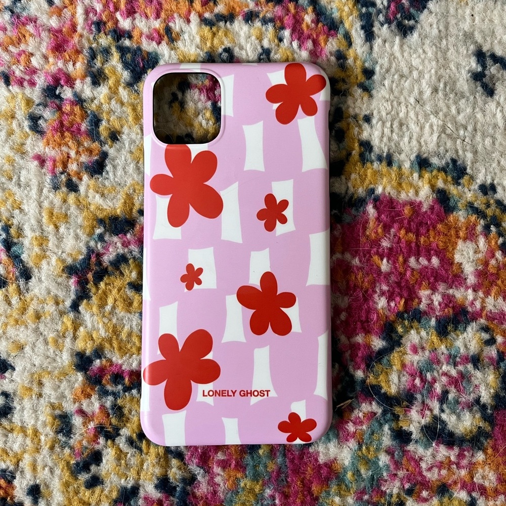 Lonely Ghost floral phone case